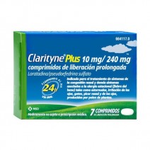 Clarityne Plus 10/240 mg 7 comprimidos liberación prolongada