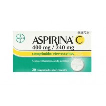 Aspirina C 400/240 mg ,20 comprimidos efervescentes