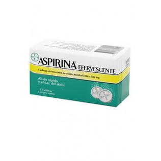 ASPIRINA 500 MG ,20 COMPRIMIDOS EFERVESCENTES