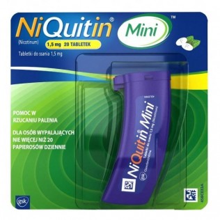 NIQUITIN 1.5 MG 20 COMPRIMIDOS PARA CHUPAR MENTA