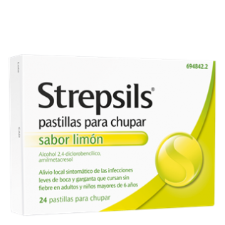 Strepsils 24 Pastillas Para Chupar Limon