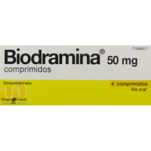 BIODRAMINA 50 MG 4 COMPRIMIDOS