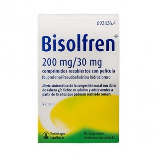 BISOLFREN 200/30 MG 20 COMPRIMIDOS RECUBIERTOS