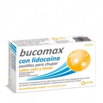 BUCOMAX LIDOCAINA 24 PASTILLAS PARA CHUPAR LIMON