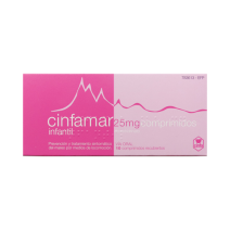 CINFAMAR INFANTIL 25 MG 4 COMPRIMIDOS