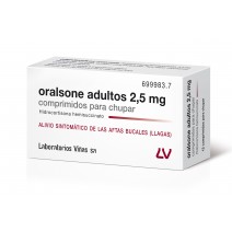 ORALSONE ADULTOS 2.5 MG 12 COMPRIMIDOS PARA CHUPAR