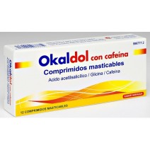 OKALDOL CON CAFEINA 500/250/30 MG 12 COMPRIMIDOS MASTICABLES