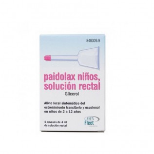 PAIDOLAX 3.28 ML SOLUCION RECTAL 4 ENEMAS 4 ML PAIDOLAX 3.28 ML SOLUCION RECTAL 4 ENEMAS 4 ML