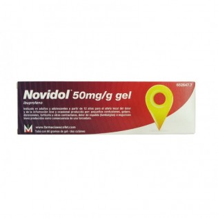NOVIDOL 50 MG/G GEL TOPICO 1 TUBO 60 G
