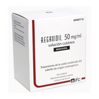 Regaxidil 5% solución cutanea 3 frascos de 60 ml