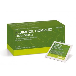 FLUIMUCIL COMPLEX 500/200 MG 12 COMPRIMIDOS EFERVESCENTES