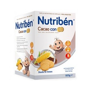Nutribén 12 Cereales Cacao y Galletas Maria 600g
