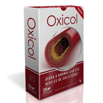 Oxicol Complemento Alimenticio para Normalizar los Niveles de Colesterol, 28 cápsulas