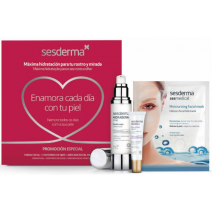Sesderma PACK Hydraderm Hyal Crema, 50 ml + Sesgen Ojos, 15 ml + Mascarilla Hidratante, 1und
