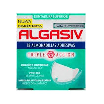 Algasiv Almohadillas Adhesivas Dentadura Superior, 30 unds