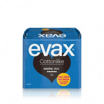 Evax Cottonlike Noche Compresas con Alas 14u