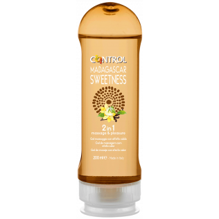 Control Pleasure Gel Masaje Hidratante Efecto Calor Madagascar Vainilla, 200ml