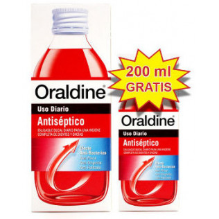 Oraldine Antiséptico Colutorio, 400ml+REGALO 200ml