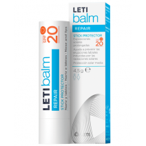  Letibalm Bálsamo Reparador Nariz y Labios Stick Protector SPF20, 4.5g