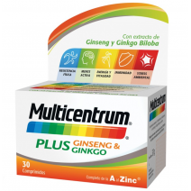 MULTICENTRUM PLUS GINSENG Y GINKGO 30 COMP