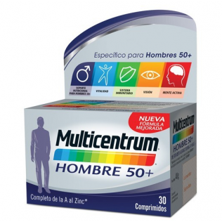 Multicentrum Hombre 50+ , 30 comprimidos