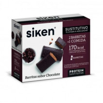 Siken Barritas Sustitutivas Sabor Chocolate, 8 unidades