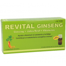 Revital Ginseng + Jalea + Vitaminas 20 Viales