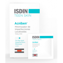 Isdin Teen Skin Acniben Toallitas Higienizantes, 30 unidades