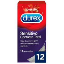 Durex Preservativos Contacto Total, 12 unidades