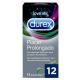 Durex Preservativos Placer Prolongado, 12Uds