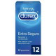 Durex Preservativos Extra Seguro, 12Uds