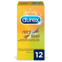 Durex Preservativo Real Feel sin Látex, 12Ud