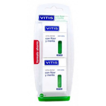 Vitis Cinta Dental con Fluor y Menta 50 m 2 unidades