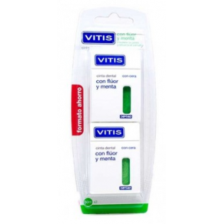 VITIS CINTA DENTAL CON FLUOR Y MENTA 50 M 2 U