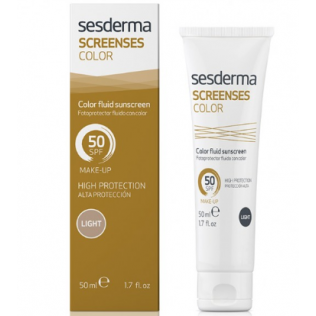 Sesderma Screenses Color SPF50 Fotoprotector Fluido Color Light, 50 ml