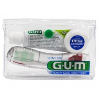 Gum Kit Viaje Cepillo Dental + Hilo Dental + Dentífrico