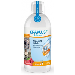 Epaplus Colágeno + Hialurónico sabor frambuesa 1000ml + Regalo Epaplus Mg + Hialuronico 28 comp