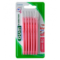Gum Bi-Direction Interdental 1.2mm Pink 6u