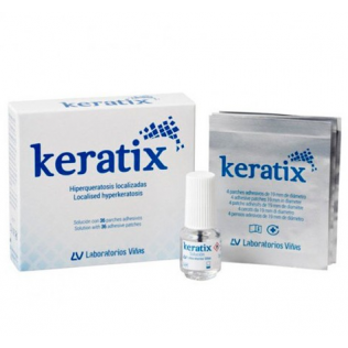 KERATIX SOLUCION + PARCHES ADH 3 G + 36 PARCHES  +PINCEL
