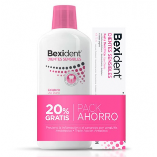 Bexident Pack Dientes Sensibles Colutorio 500 ml + Pasta 75 ml