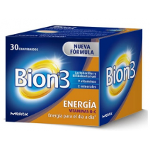 Bion 3 Energía Vitamina B y C, 30 comprimidos