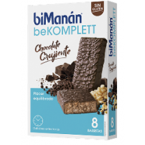 Bimanan Komplet Barritas Chocolate Crujientes Snack 280 g, 8 unidades