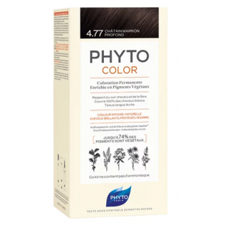 Phyto Color Coloracion Permanente Sensitive 4.77 Marron Oscuro