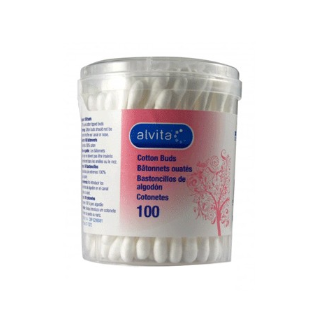 Alvita Bastoncillos de Oídos 100u