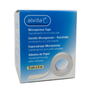 Alvita Esparadrapo Microporoso 5cm X 5m