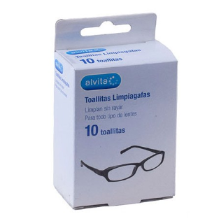 Alvita Toallitas Limpia Gafas 10 u