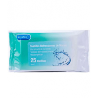 Alvita Toallitas Refrescantes de Manos 25 u