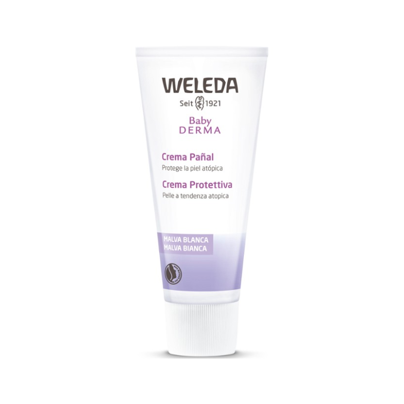 Crema Facial de Malva Blanca Baby Derma para Piel Atópica - Weleda - 50 ml