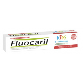 Fluocaril Kids 3-6años, Pasta Sabor Fresa 50ml