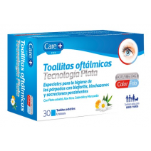 CARE+ TOALLITAS OFTALMICAS TECNOLOGIA PLATA 30 TOALLITAS